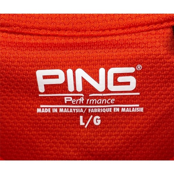 Clemson University Tigers Men’s PING Performance Short Sleeve Polo Large Shirt - Picture 5 of 5